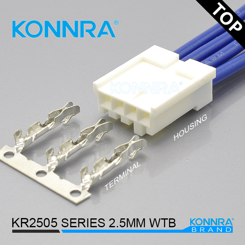 KONNRA KR2505 2P/3P/4P针座遥控器连接件防呆笔记本电池连接器