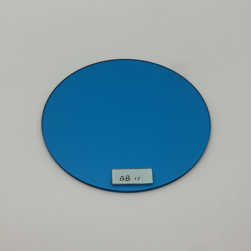 青蓝色滤光片-选择吸收型QB11光学玻璃厂家定制
