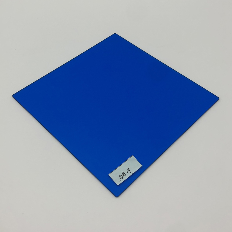 青蓝色光学玻璃-选择吸收型QB19有色滤光片厂家定制