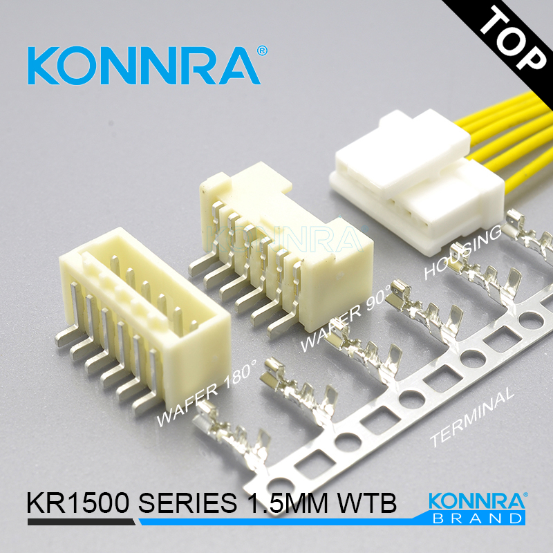 MX1.5连接器立式胶壳SMT高压线束1.5mm间距莫仕87438-0243接插件康瑞