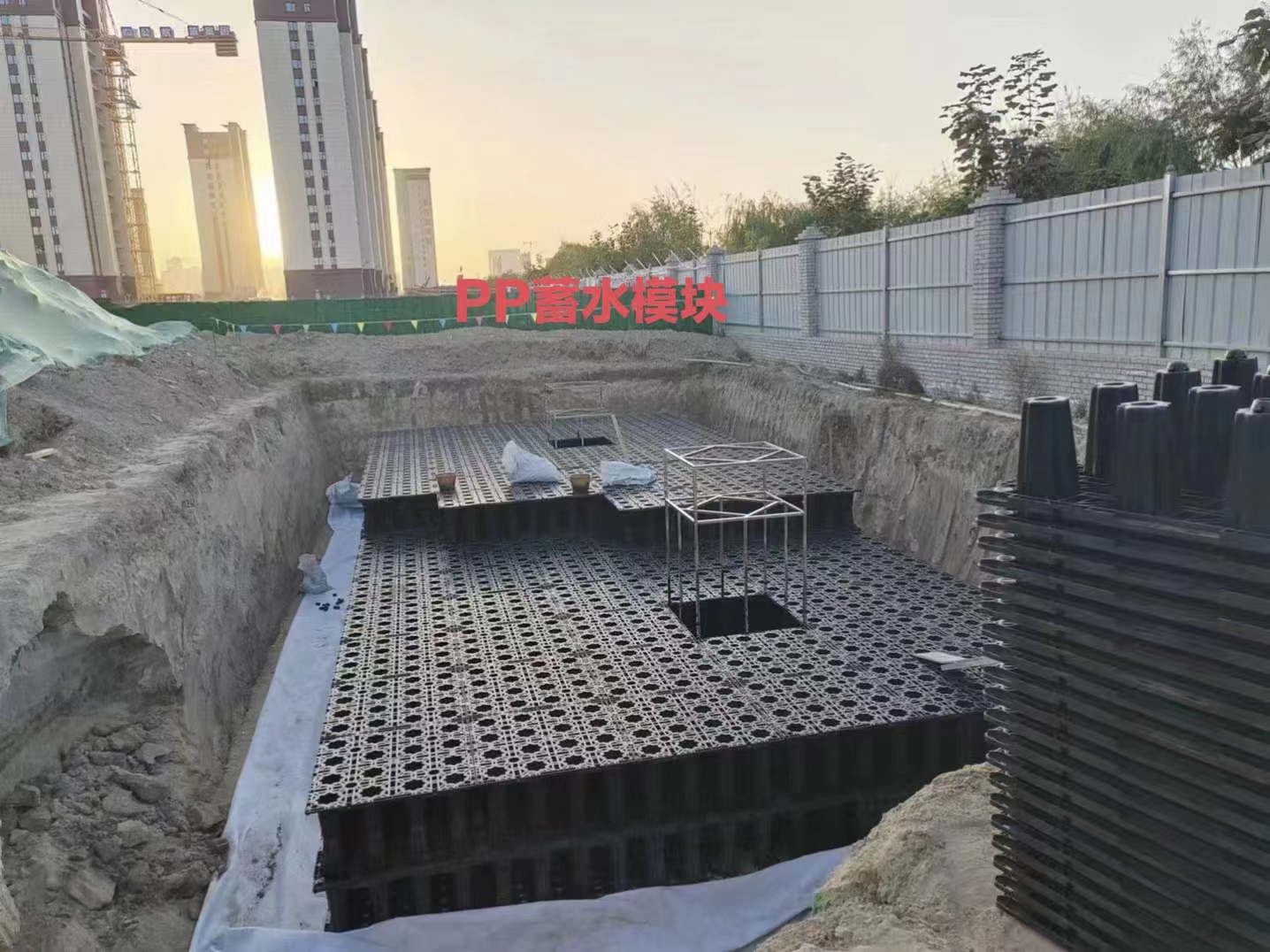 雨水蓄水模块推进海绵城市建设