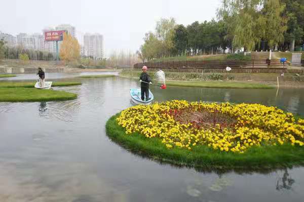 复合纤维浮动湿地人工浮岛