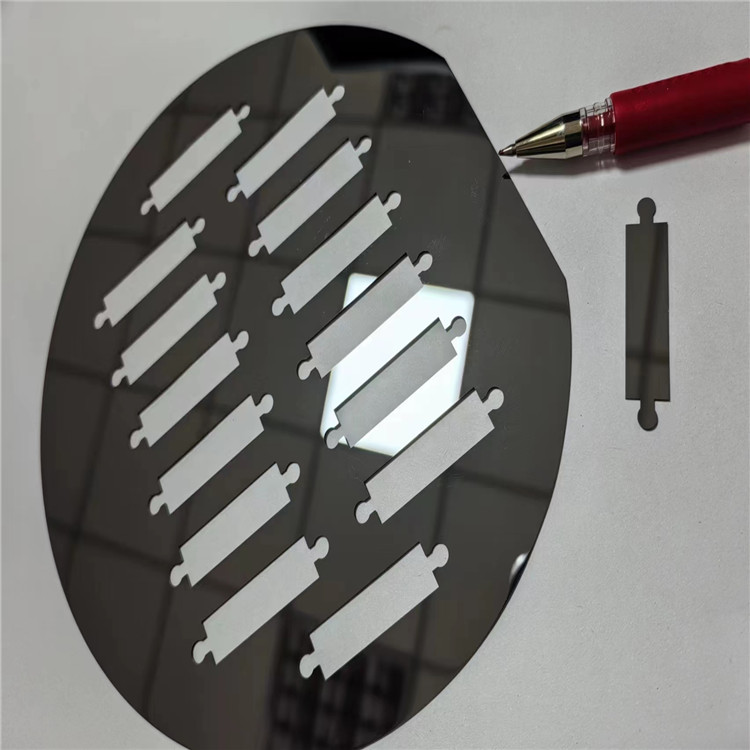 TJ科研硅片划片单晶硅盲孔盲槽加工二氧化硅激光钻孔