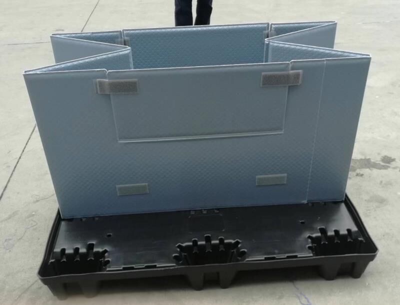 电梯曳引机围板箱循环包装方案  围板箱生产厂家广东亚美三兄