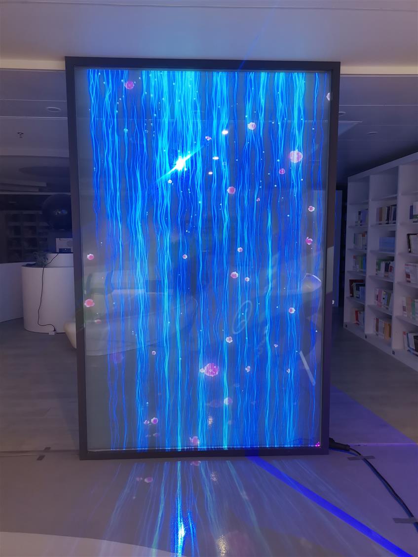 深圳全息投影膜 商场门店玻璃互动 广告展览橱窗展示全息膜