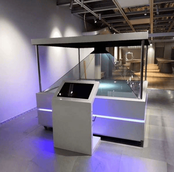 深圳3D全息展示柜 三维立体幻影成像 博物馆透明展示柜金字塔