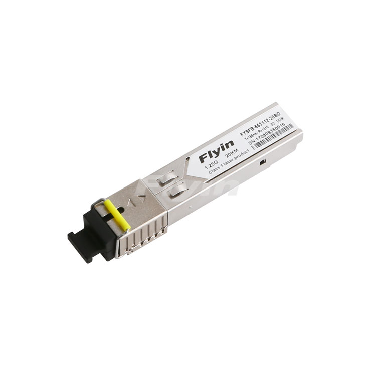 1.25G SFP 20KM Tx1550 Rx1310单模单纤光模块