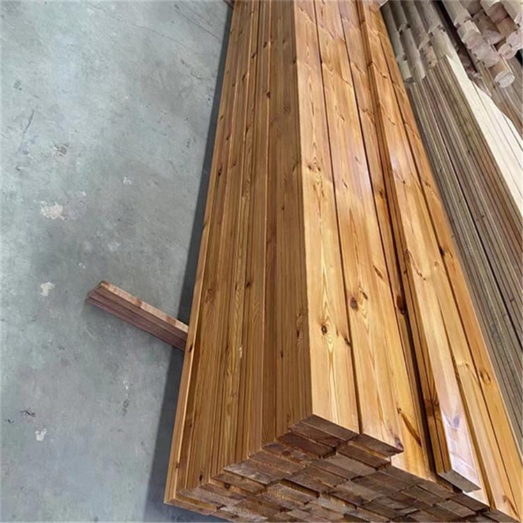 四平碳化木 碳化木生产厂家 炭化古典刻纹木 可定制安装