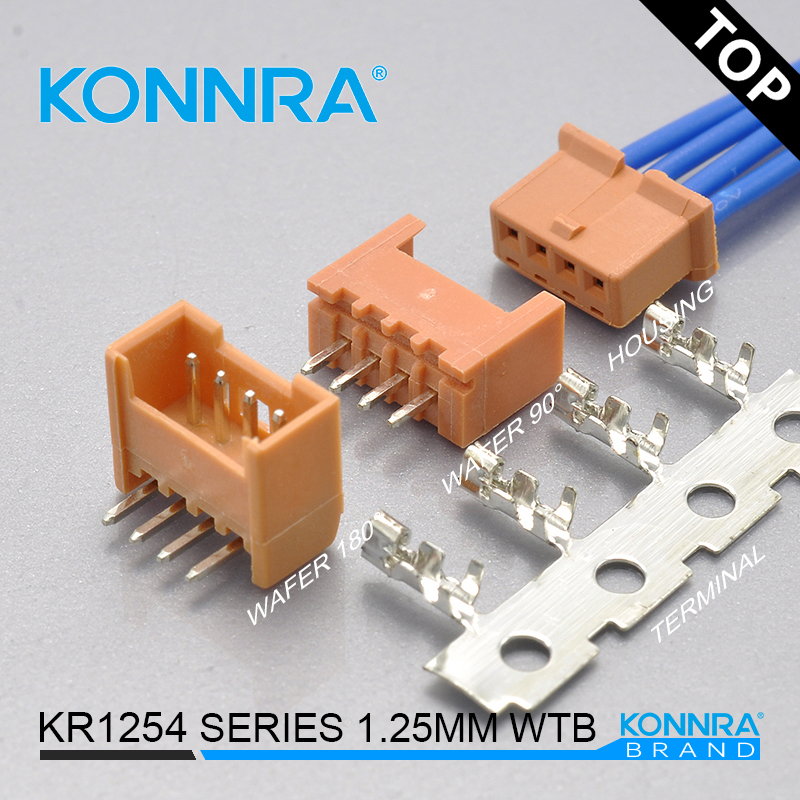 KONNRA KR1254 4P/5P胶壳自动驾驶用接插件替代JAE IL-Z翻盖式软排座子连接器