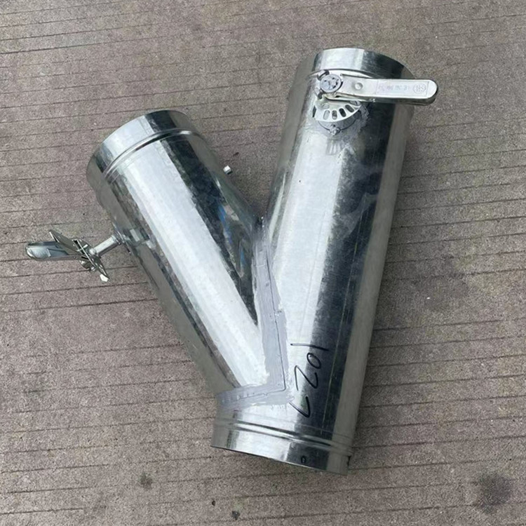 佛山瑞通螺旋风管加工厂 白铁皮弯头三通风阀