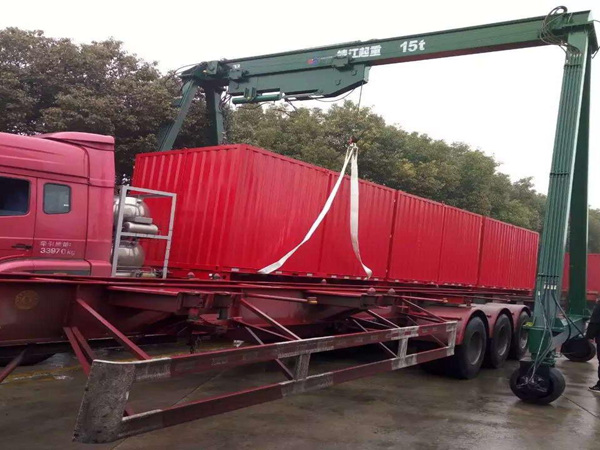 安徽合肥40吨远程控制集装箱龙门吊使用可靠