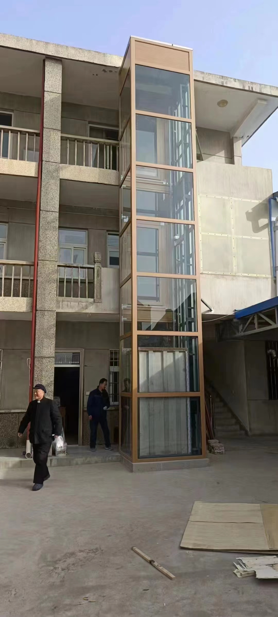 二三层别墅复式楼升降机曳引小型家用电梯 阁楼载人提升机