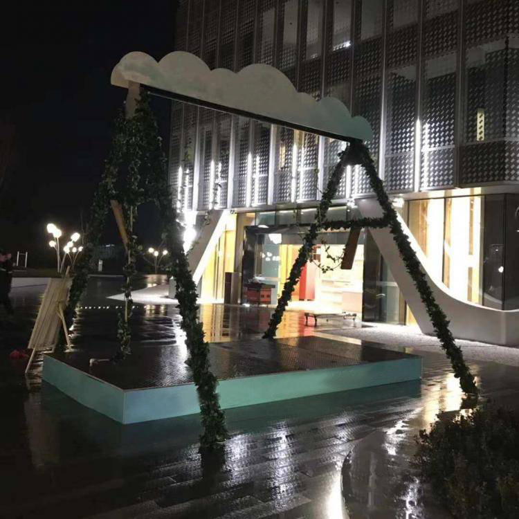泰兴市水幕秋千新款游乐项目开发定制业务公司源头厂家山东三喜