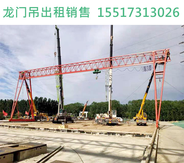 湖北咸宁门式起重机厂家 80吨100吨公路铁路龙门吊