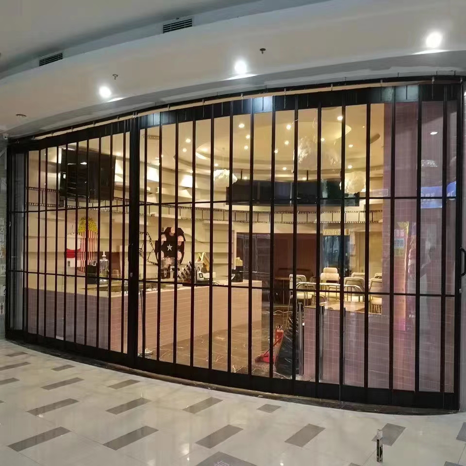 徐州水晶折叠门 铝合金折叠门 徐州水晶推拉门 铝合金推拉门订做批发