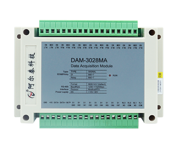 北京阿尔泰科技RS485数字量输入输出模块DAM3028MA