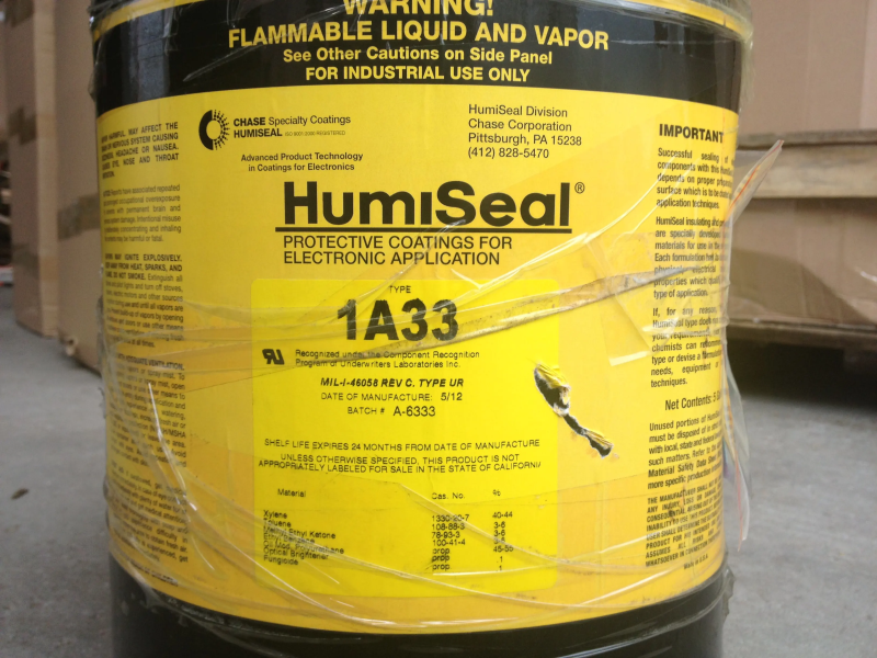 供应美国Humiseal 1A33防潮绝缘油 防水披覆剂