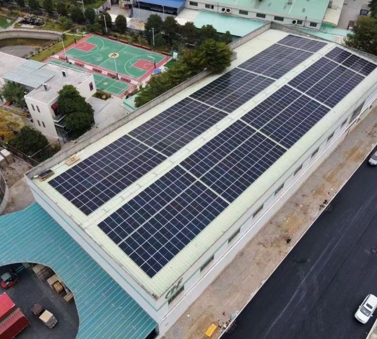 贺州30KW厂房彩钢屋顶并网光伏发电站安装 光伏发电站