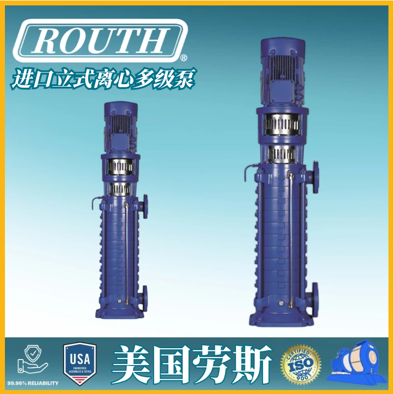 进口立式离心多级泵 卧式不锈钢 防爆 cdl 化工 轻型 美国劳斯ROUTH