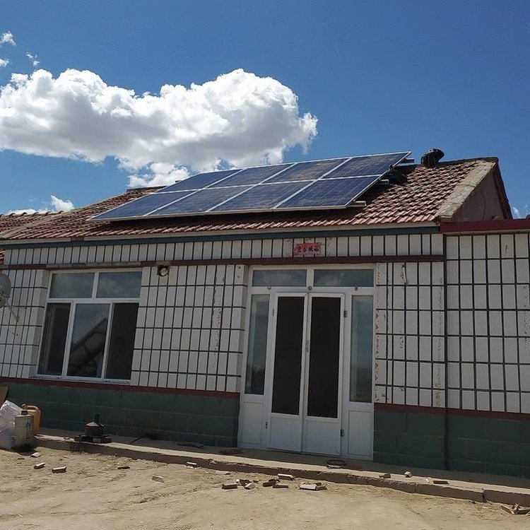 北海度假村安装30KW太阳能离网发电站 太阳能发电