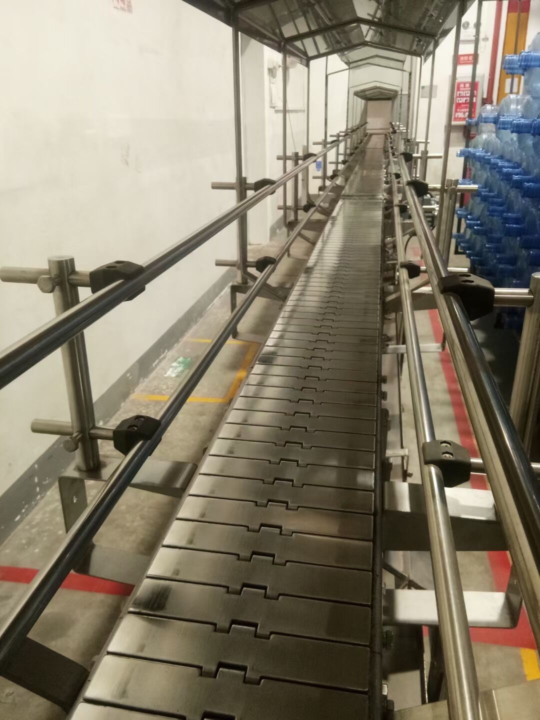 食品塑料输送网带链流水线输送机