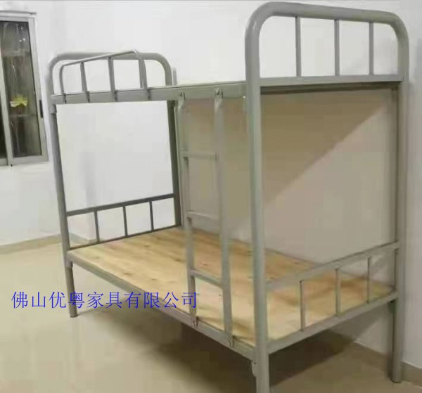 广西工地铁架床工地用铁床批发单层床钢木床厂家