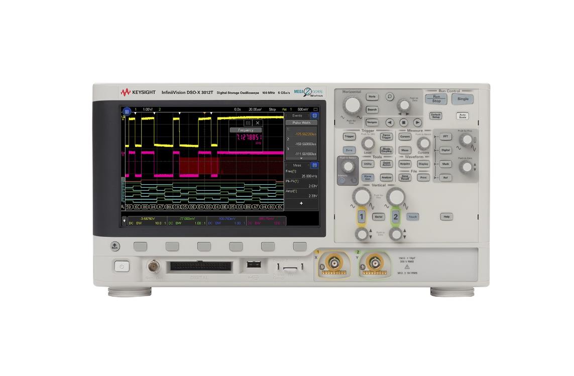 是德科技keysight DSOX3012T示波器100MHz