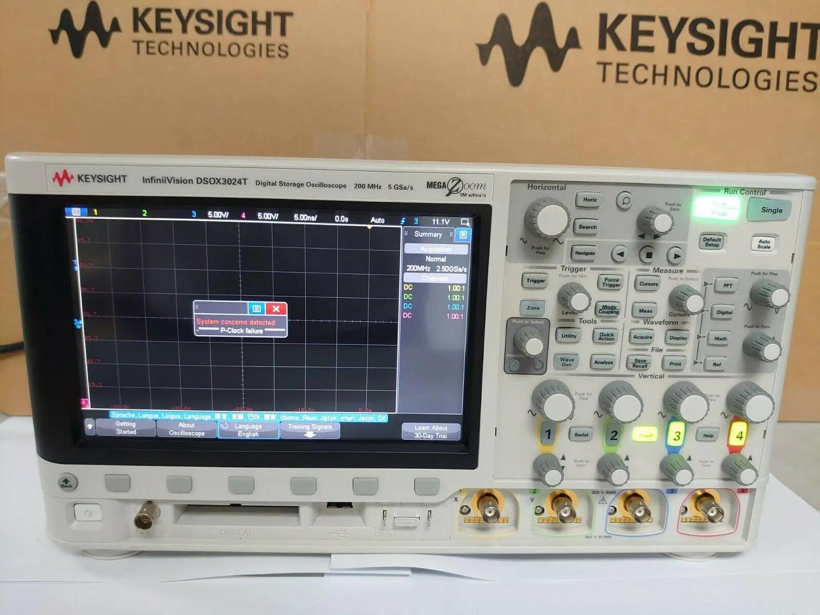 是德科技keysight DSOX3024T示波器200MHz