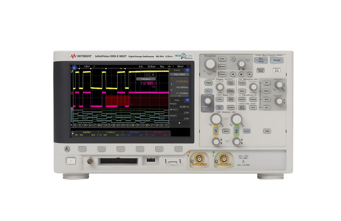 是德科技keysight DSOX3052T示波器500MHz