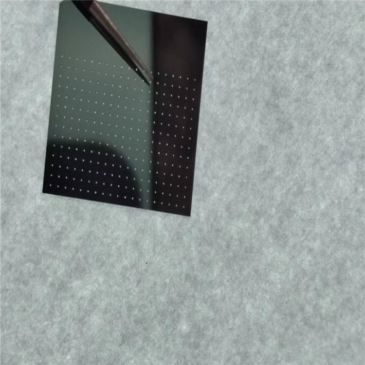TJ晶圆划片镀铜硅片激光钻孔实验单晶硅盲孔定制