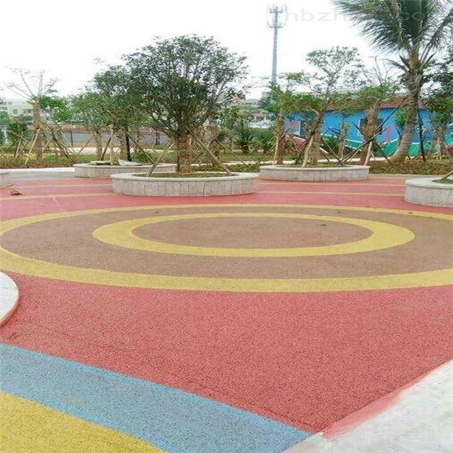 自贡市 彩色透水混凝土材料 彩色压模地坪 透水地坪 压印混凝土