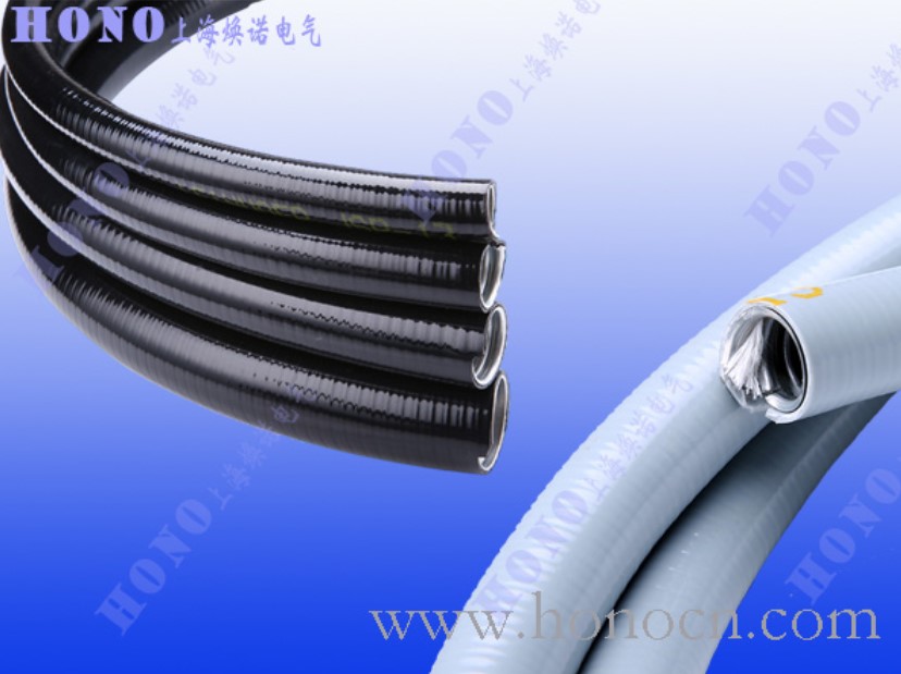 上海焕诺电气HONO平包塑金属软管 平滑包塑金属管 平包塑镀锌钢金属软管