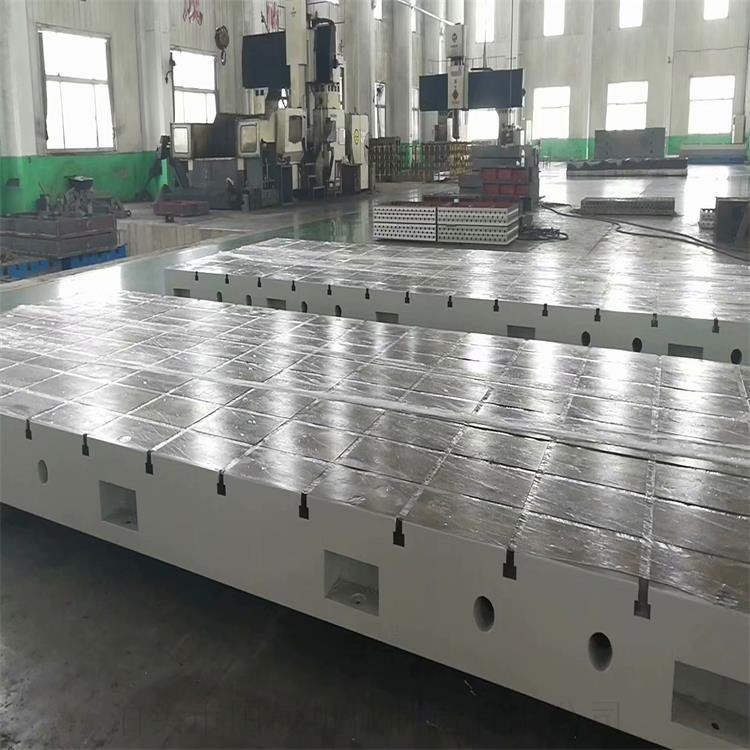 国晟出售铸铁刮研平台T型槽铸铁平板性能稳定