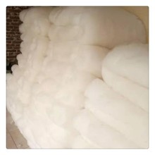 批发绵羊绒原料白色羊绒被纺纱纺织