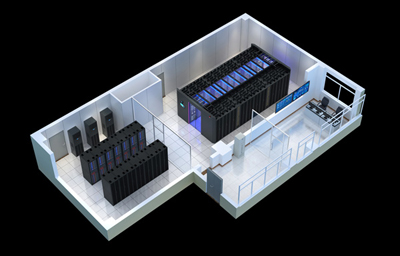 唐山网络机房效果图制作|调度中心控制室效果图设计
