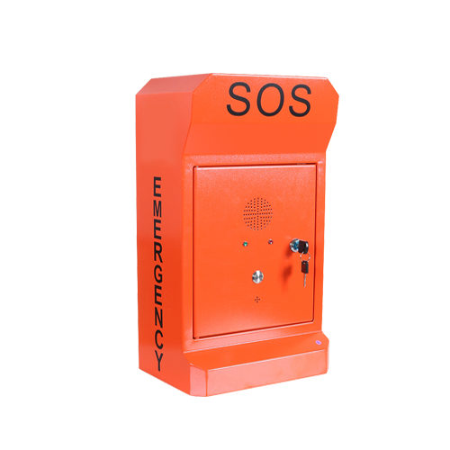 SOS立柱求助可视电话，嵌入式不锈钢紧急电话，防水应急电话