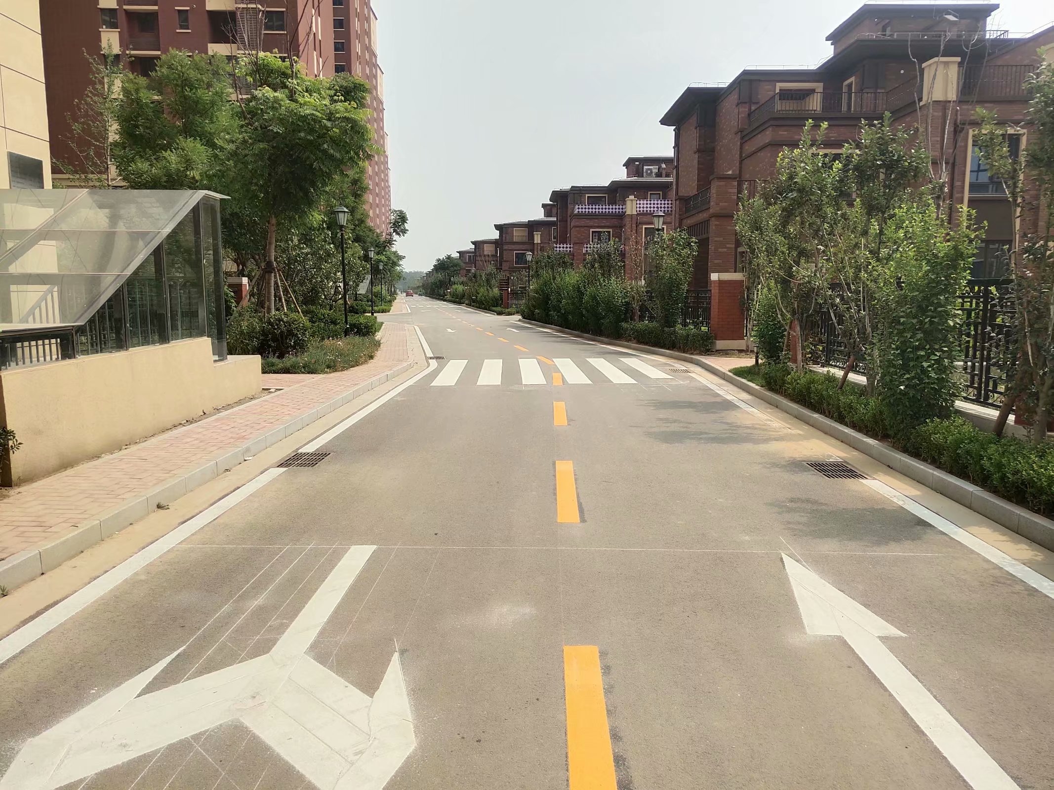 天津和平区车位热熔划线 学校门口禁停线标线 承接市政道路施工