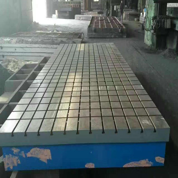 国晟铸铁研磨平板T型槽铸铁平台加厚材质