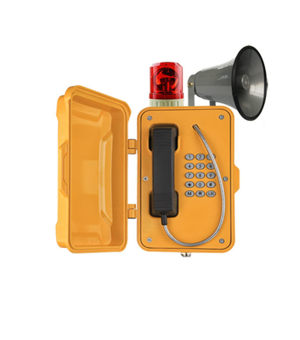 水坝广播系统防爆电话，防潮扩音对讲话站，声光抗噪音电话机