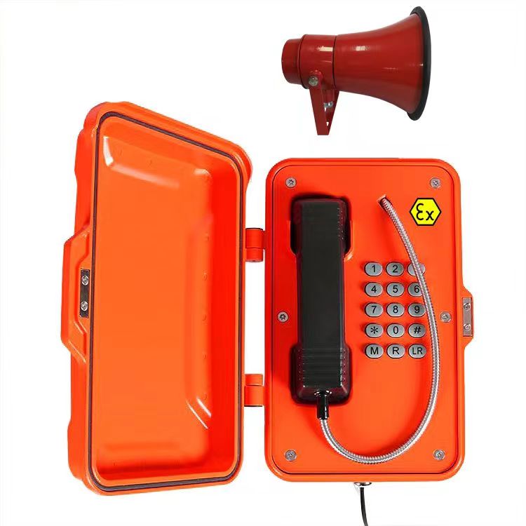 光纤扩音声光广播电话机，管廊专用光纤电话，防爆防水电话机