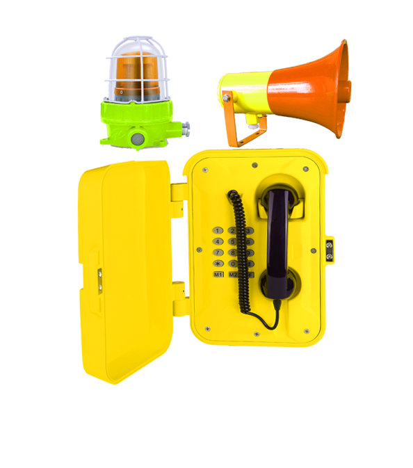 隧道声光防水调度电话，IP防潮应急求助电话，抗噪音扩音电话