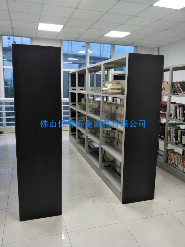 三水钢制书架资料密集柜组装图书馆书架厂家制造多年经验