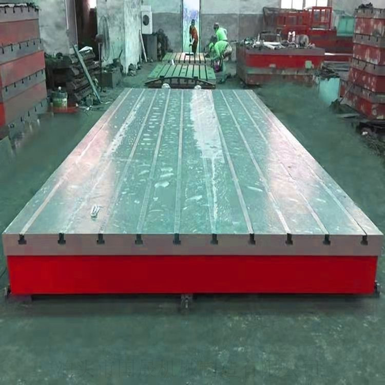 国晟定制铸铁T型槽平板检测研磨平台规格多样