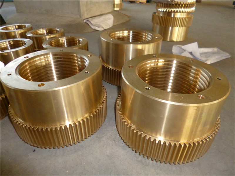 轧机调整装置铜螺母来图加工