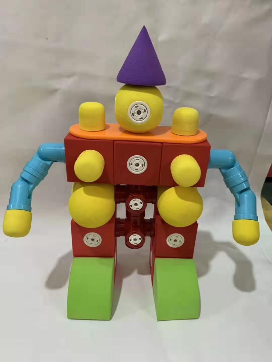 快乐时光游乐厂批发儿童机器人积木