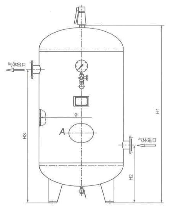 气泵与储气罐的安装图图片